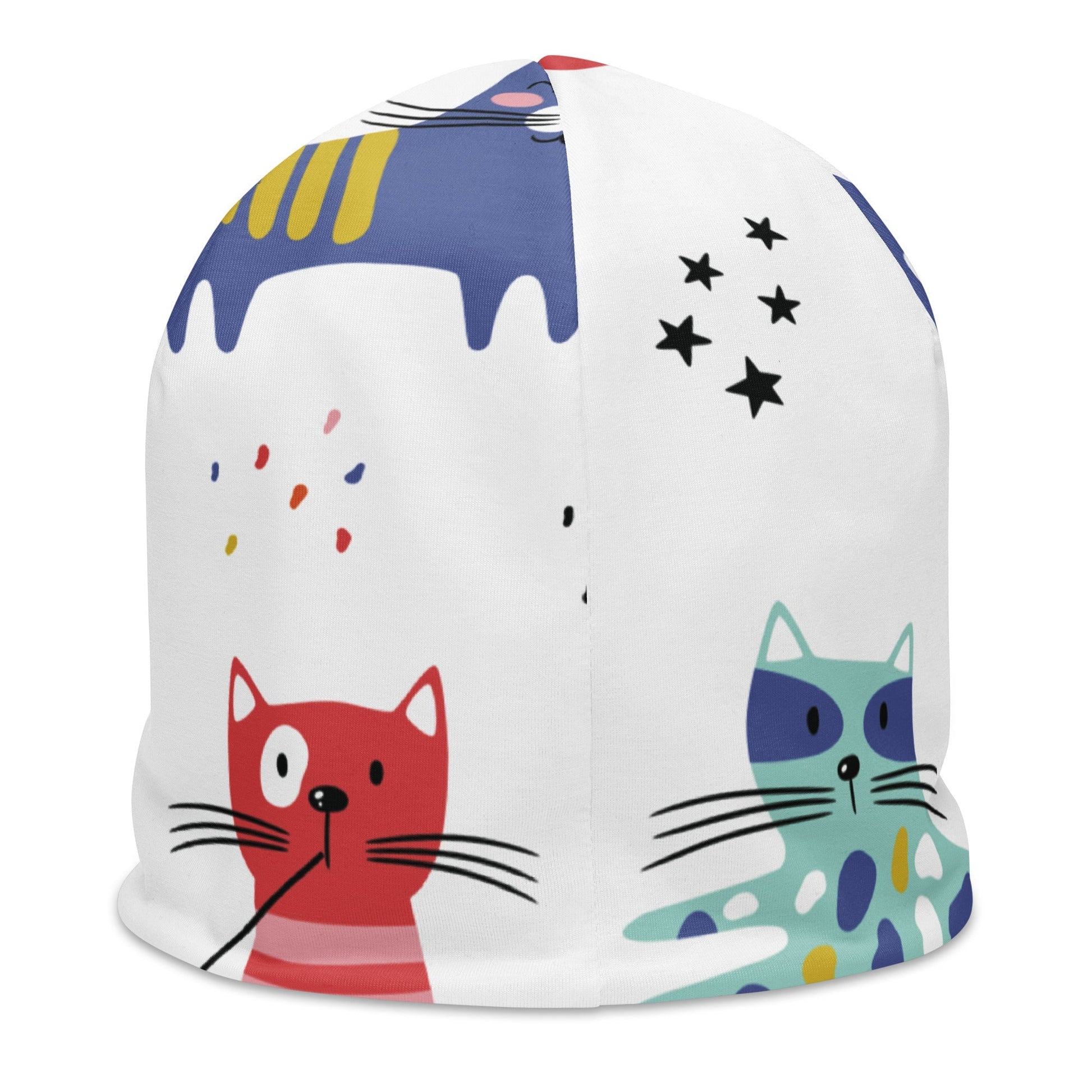 KITTY KAT All-Over Print Beanie Hat  Sizes S-L - Premium Beanie Hat from The Wishful Fish Kids - Just $28.00! SHOP NOW!