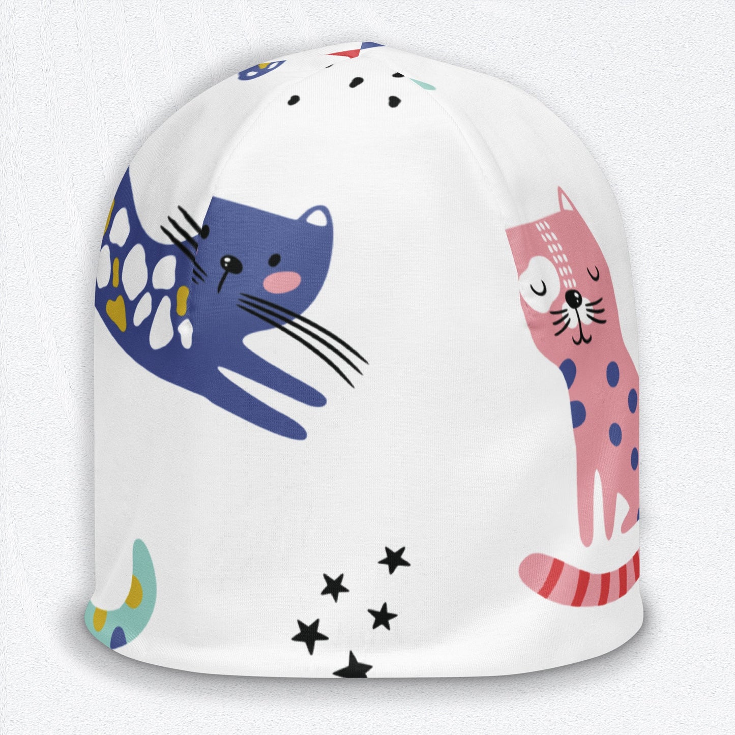 KITTY KAT All-Over Print Beanie Hat  Sizes S-L - Premium Beanie Hat from The Wishful Fish Kids - Just $28.00! SHOP NOW!