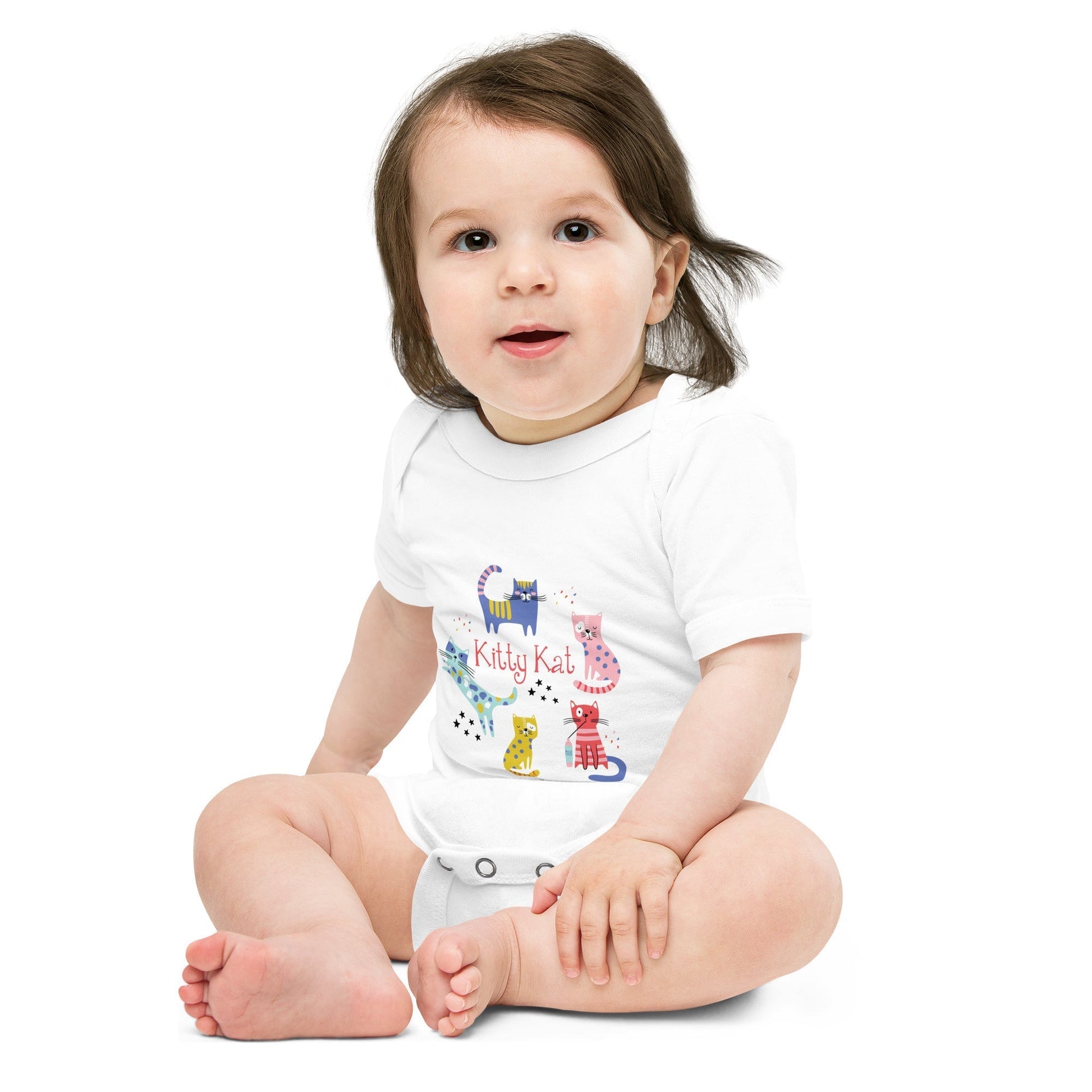 KITTY KAT Baby One Piece - Premium One Piece from The Wishful Fish Kids - Just $24! Shop now at The Wishful Fish Kids
