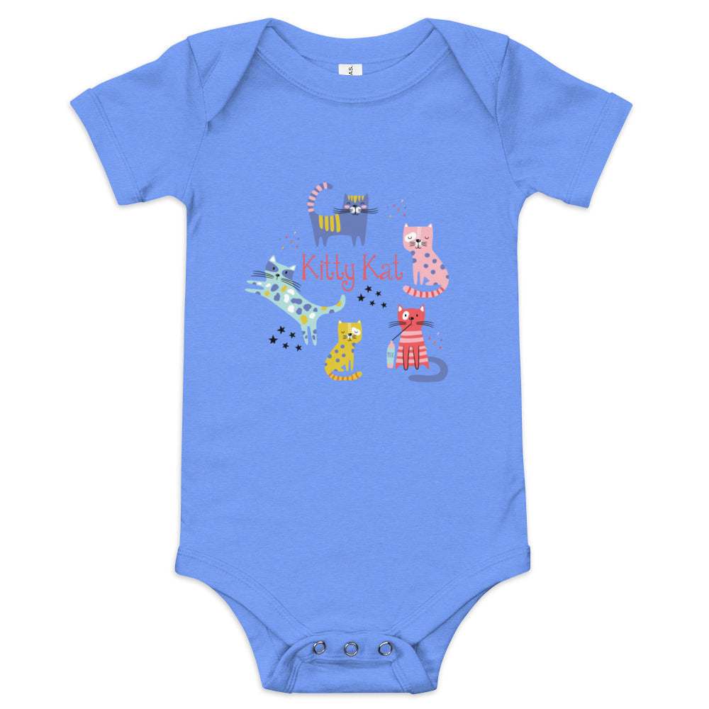 KITTY KAT Baby One Piece - Premium One Piece from The Wishful Fish Kids - Just $24! Shop now at The Wishful Fish Kids