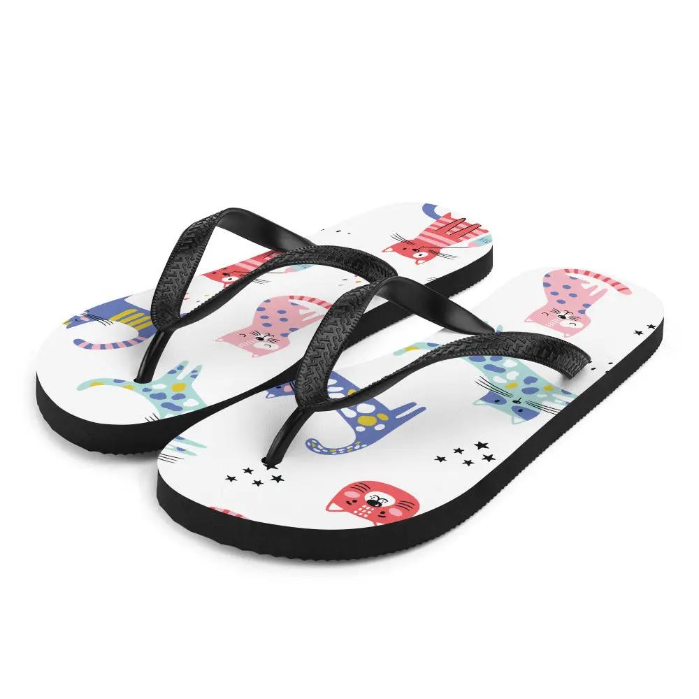Step into meow mode with the KITTY KAT Flip Flops! SHOP Now at The Wishful Fish KIDS
