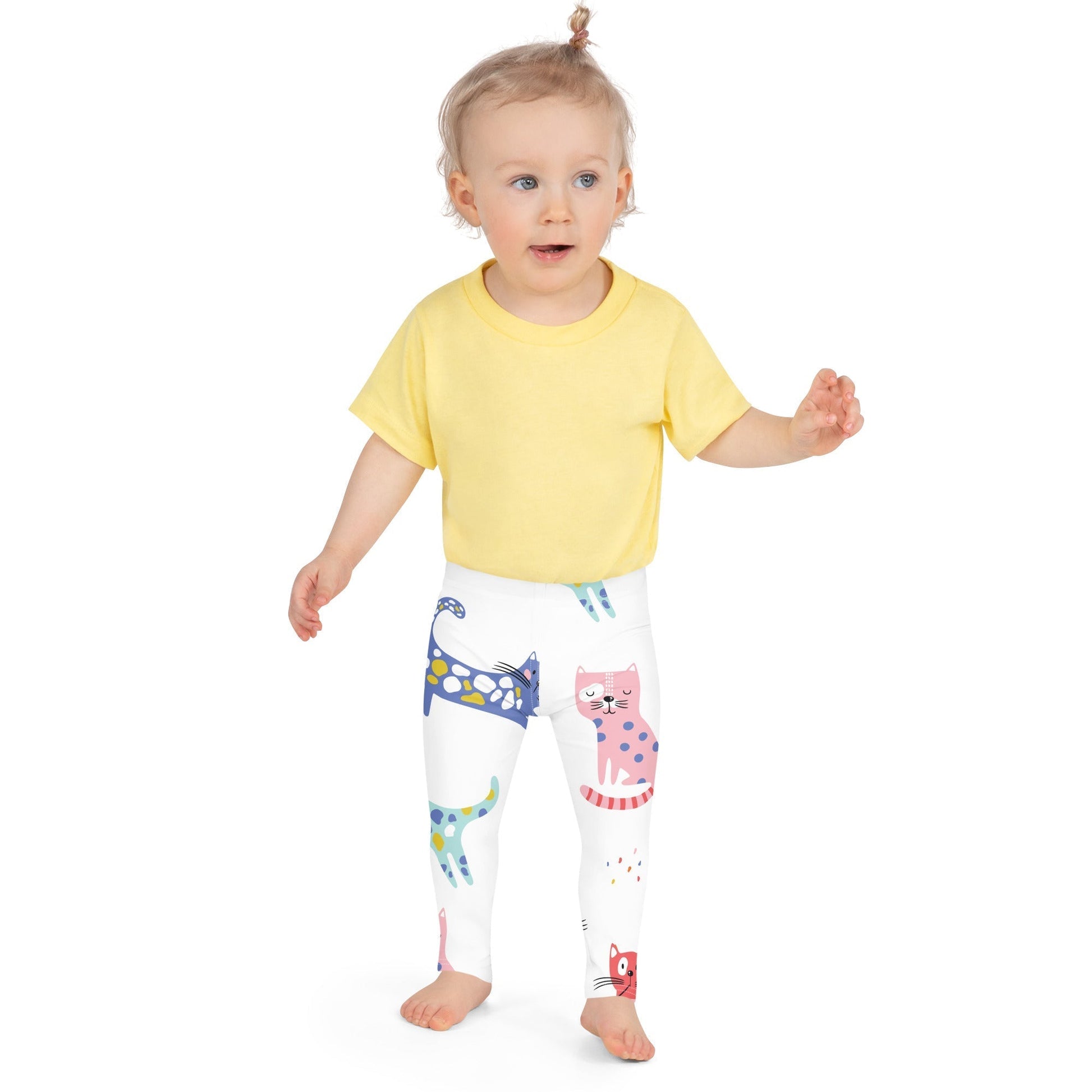 KITTY KAT Kid's Leggings  Sizes 2T-7 - Premium Leggings from The Wishful Fish Kids - Just $27.00! Shop now at The Wishful Fish Kids