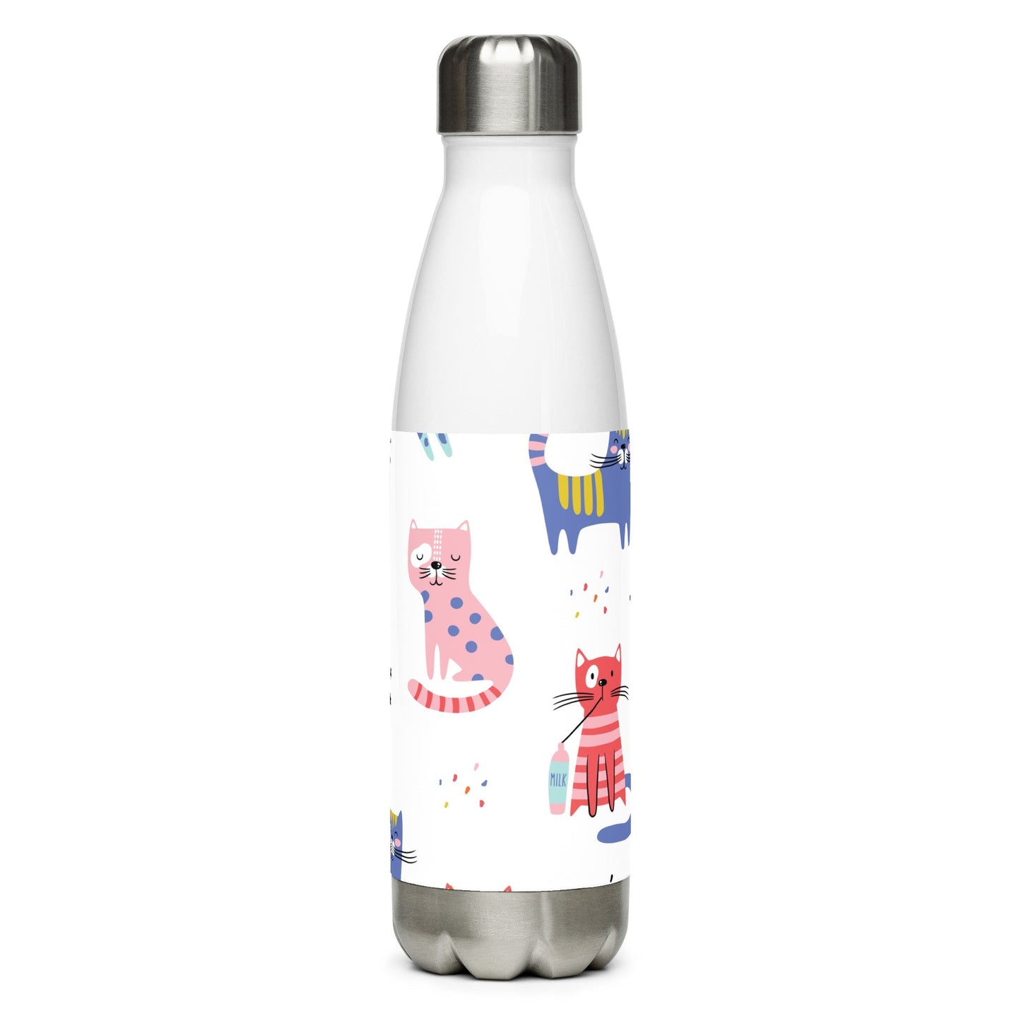 KITTY KAT Stainless Steel Water Bottle 17 oz - Premium Water Bottle from The Wishful Fish Kids - Just $29.00! Shop now at The Wishful Fish Kids