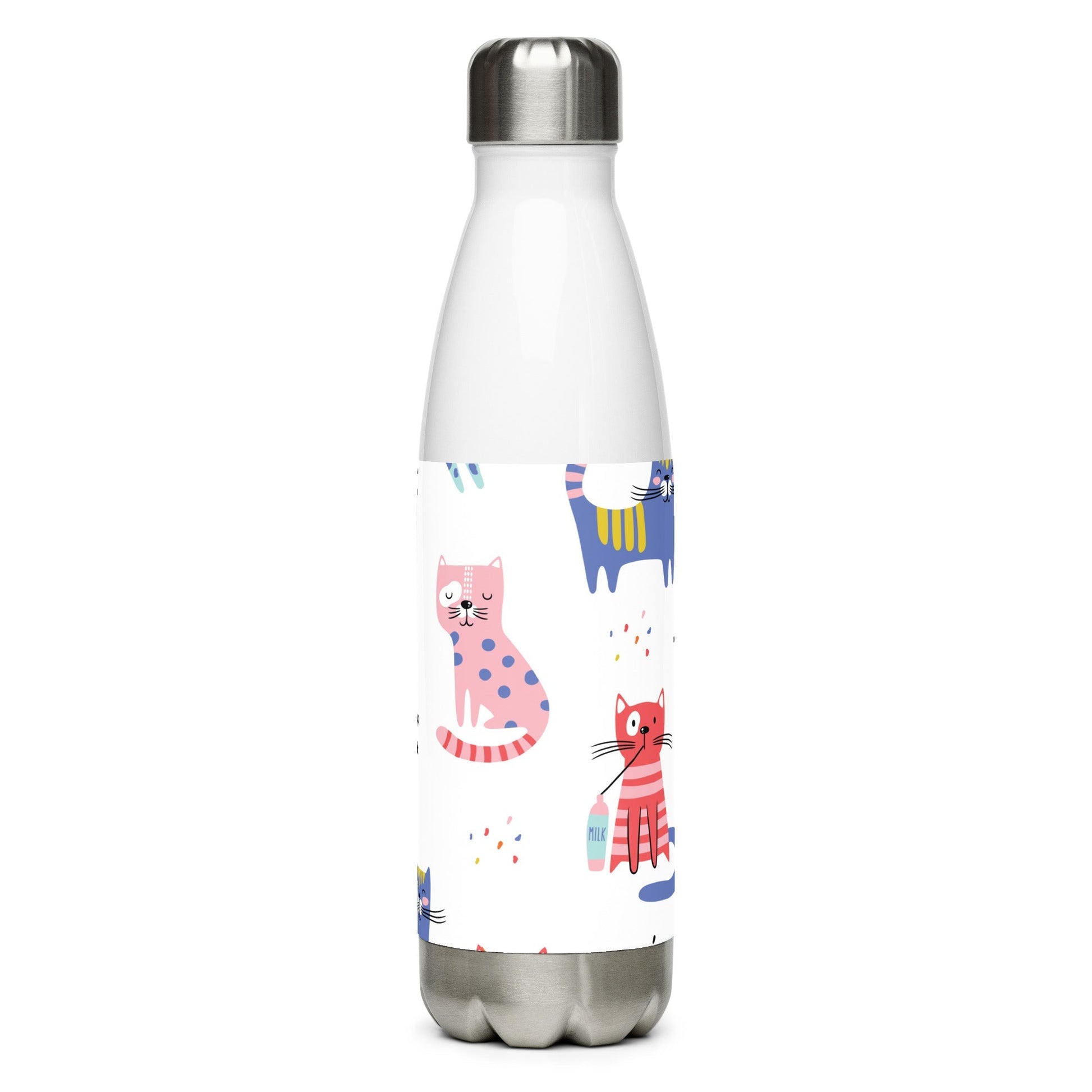 KITTY KAT Stainless Steel Water Bottle 17 oz - Premium Water Bottle from The Wishful Fish Kids - Just $29.00! Shop now at The Wishful Fish Kids