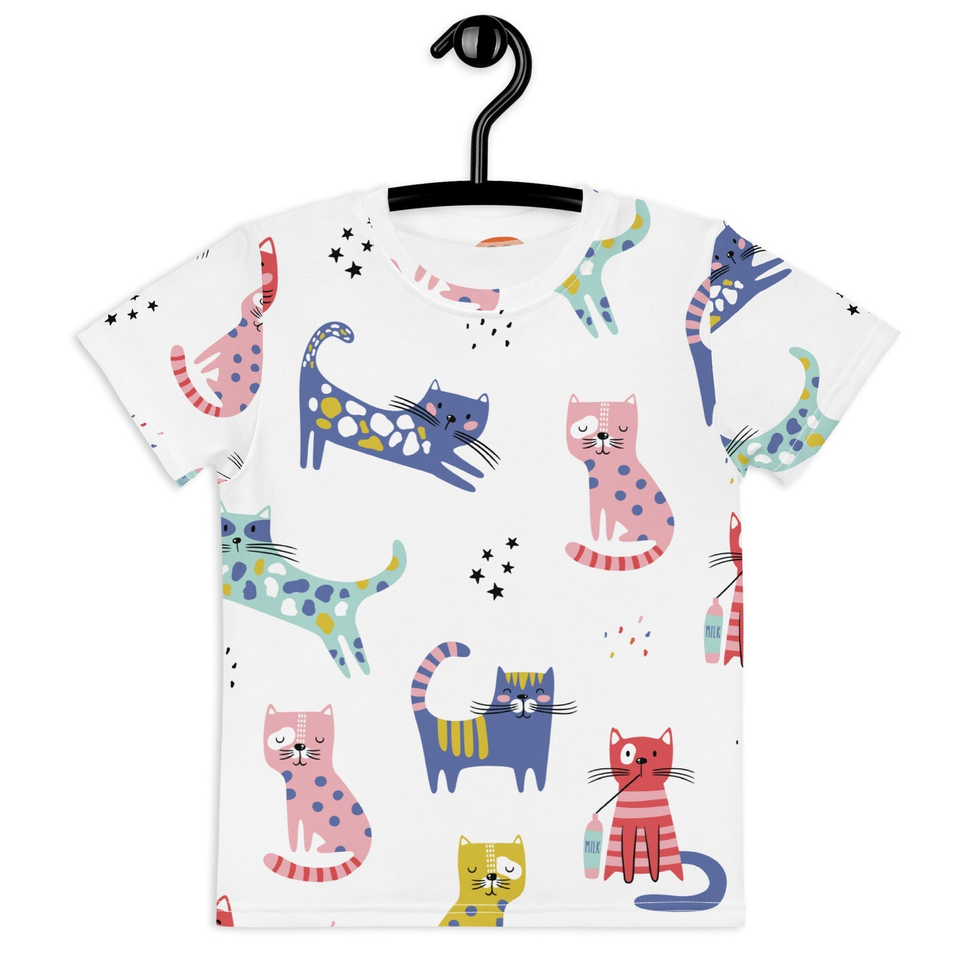 Kitty Kat Kids Crew Neck T Shirt  SIZES 2T-7 - Premium T Shirt from The Wishful Fish Kids - Just $27.00! Shop now at The Wishful Fish Kids