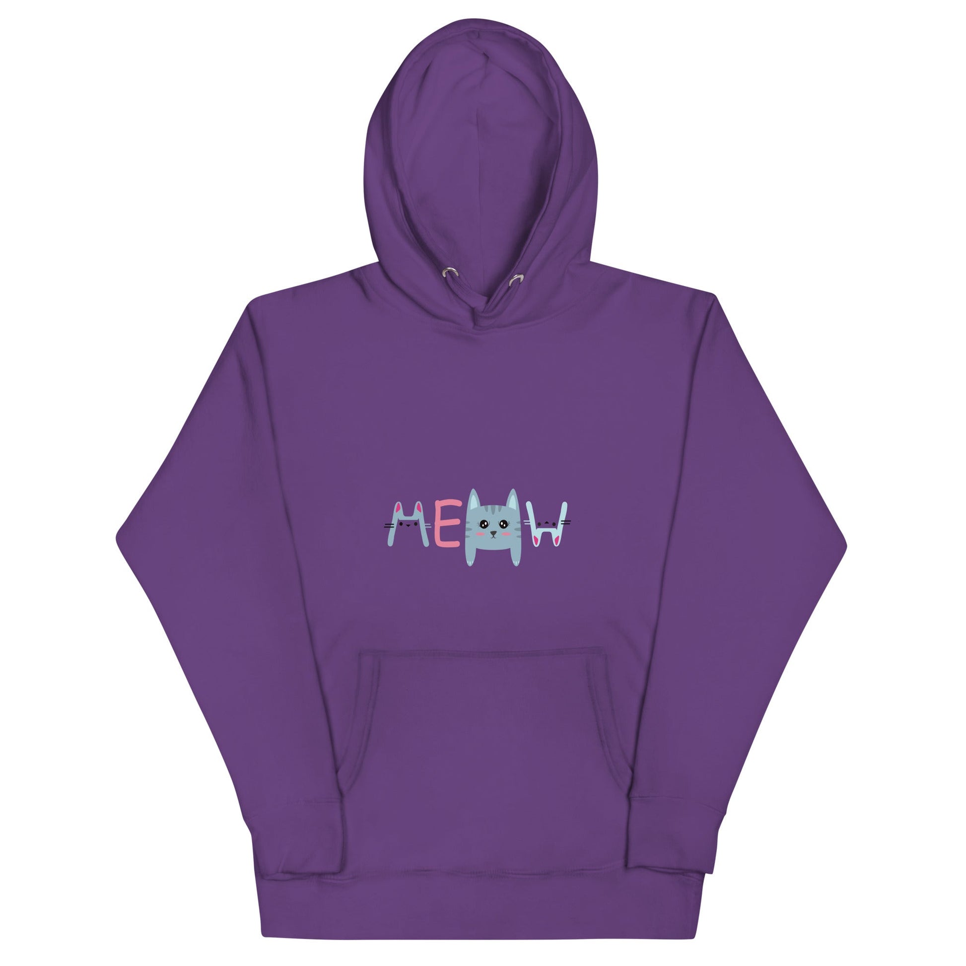 MEOW Unisex Hoodie - Teens - Sizes S-3XL - Premium Hoodie from The Wishful Fish Kids - Just $46.00! Shop now at The Wishful Fish Kids