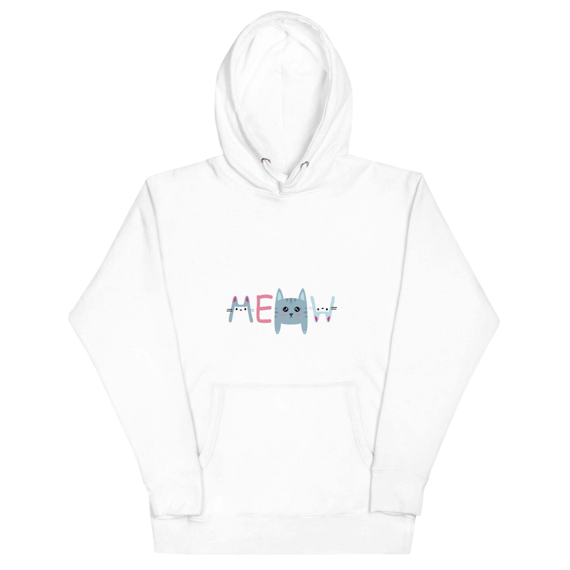 MEOW Unisex Hoodie - Teens - Sizes S-3XL - Premium Hoodie from The Wishful Fish Kids - Just $46.00! Shop now at The Wishful Fish Kids