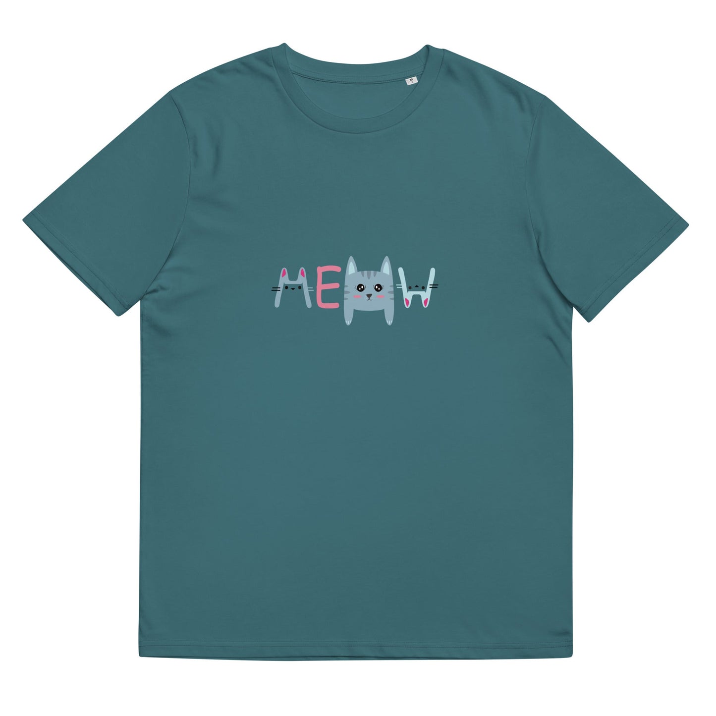 MEOW Unisex Organic Cotton T-shirt  Sizes S-5XL - Premium T-Shirt from The Wishful Fish Kids - Just $28.00! Shop now at The Wishful Fish Kids