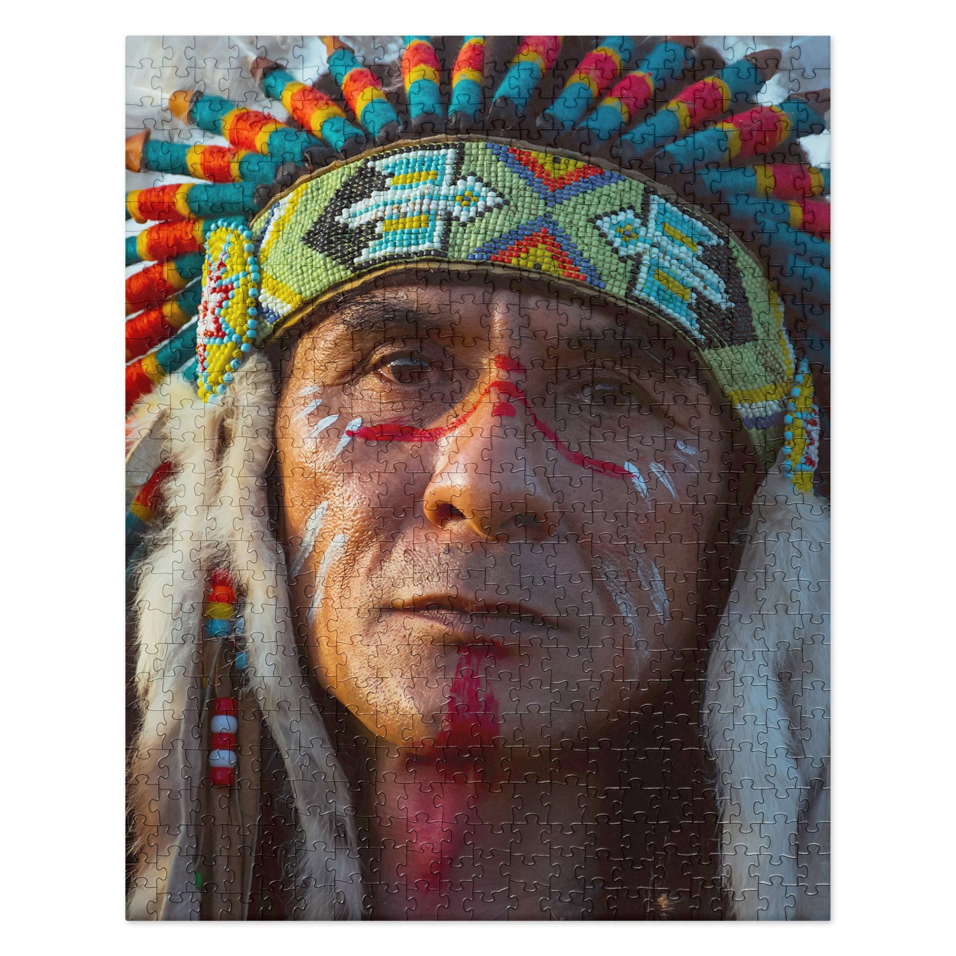 NATIVE AMERICAN INDIAN Jigsaw Puzzle - 520 Pieces - Premium Jigsaw Puzzle from The Wishful Fish Kids - Just $38.00! Shop now at The Wishful Fish Kids