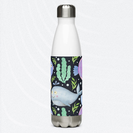 SEA CREATURES Stainless Steel Water Bottle  17oz - Premium Water Bottle from The Wishful Fish Kids - Just $29.00! Shop now at The Wishful Fish Kids