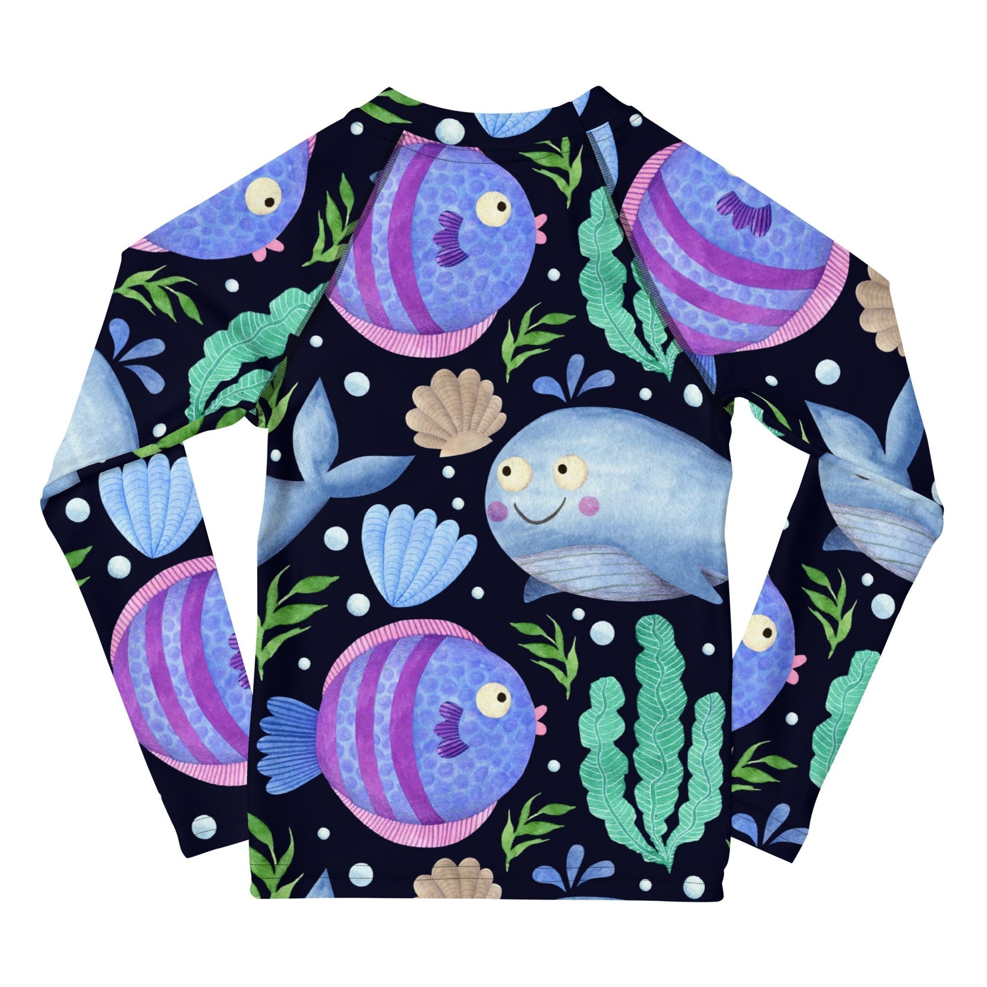 SEA CREATURES Toddler Rash Guard Shirt - Sizes 2T-7 - Premium kids shirt from The Wishful Fish Kids - Just $31.00! Shop now at The Wishful Fish Kids