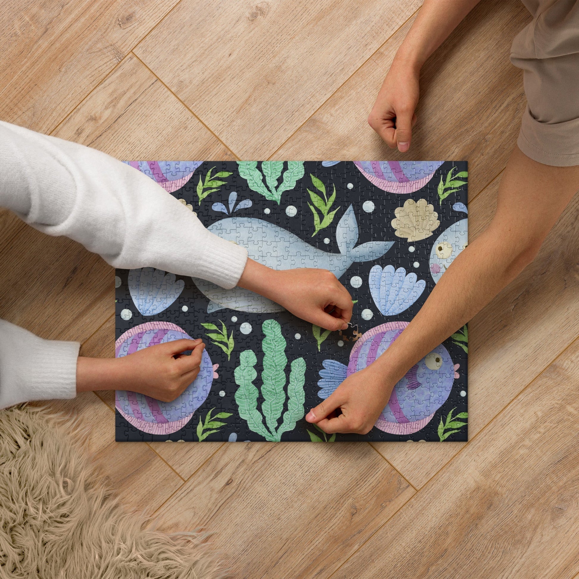Perfect for a puzzle party. This puzzle is sure to be a hit. SHOP The Wishful Fish KIDS