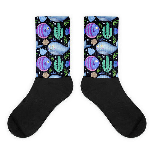 SHOP SEA CREATURES Socks at The Wishful Fish KIDS. Whether you're shopping for fun things for gifts or for yourself, these socks are super fun gifts.