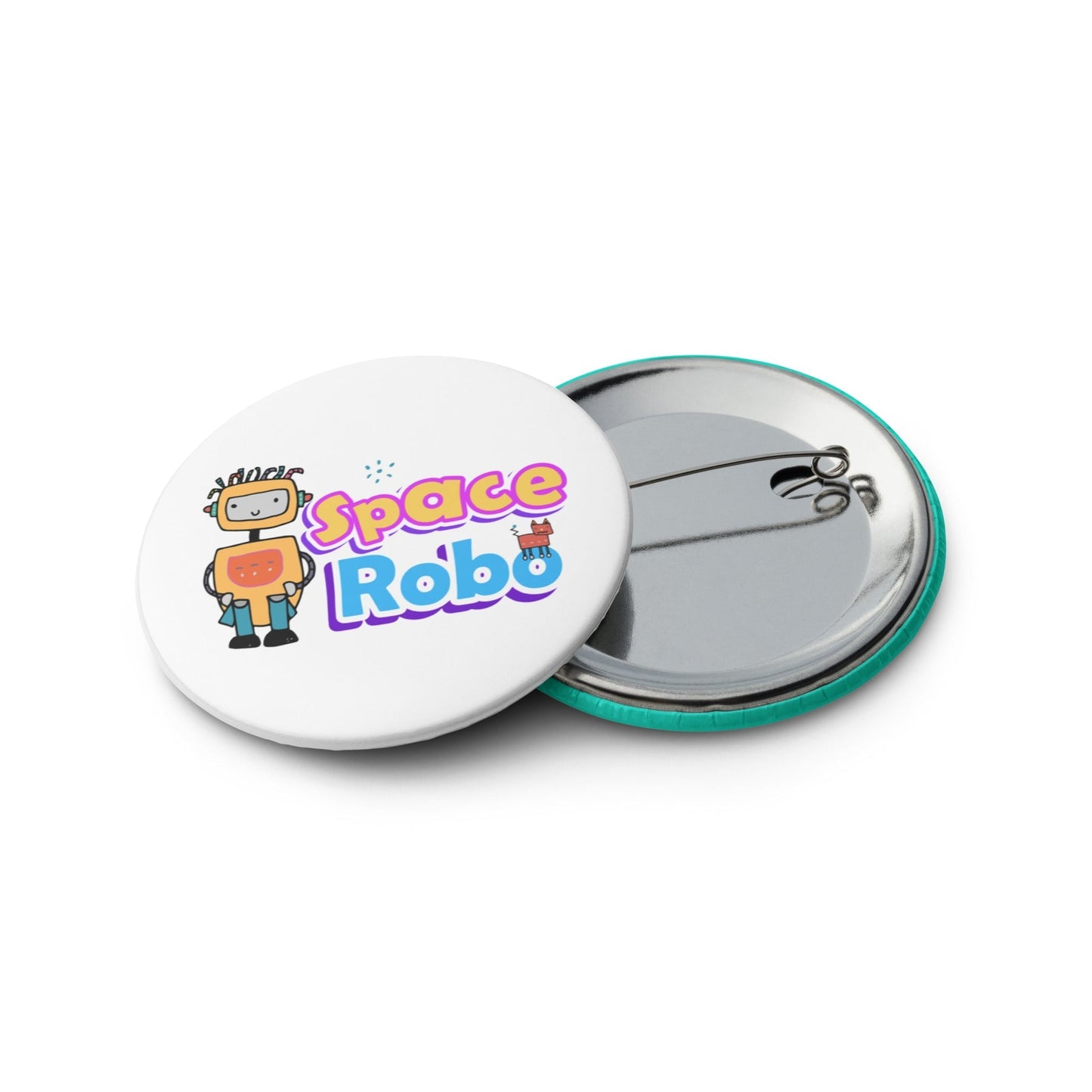 SPACE ROBOTS Set of 5 Pin Buttons - SET 1 - Premium Pin Buttons from The Wishful Fish Kids - Just $20.00! Shop now at The Wishful Fish Kids