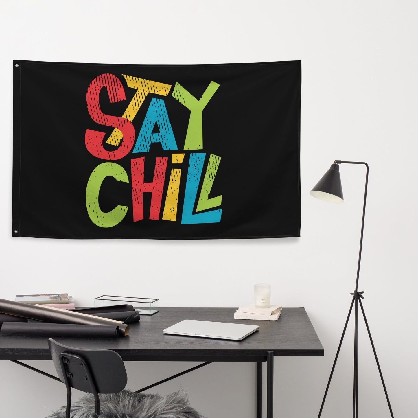 STAY CHILL Flag for Teens Room, Dorms & Parties - Premium Flag from The Wishful Fish Kids - Just $34.50! Shop now at The Wishful Fish Kids