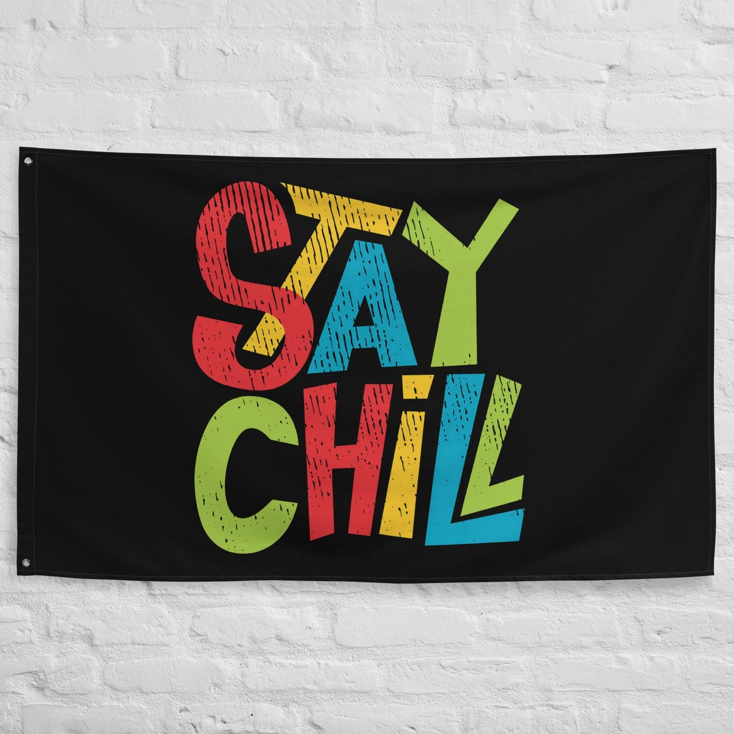 STAY CHILL Flag for Teens Room, Dorms & Parties - Premium Flag from The Wishful Fish Kids - Just $34.50! Shop now at The Wishful Fish Kids