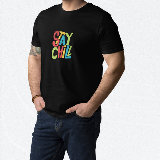 STAY CHILL Unisex Organic Cotton T-shirt Teens - Sizes S-5XL - Premium T-Shirt from The Wishful Fish Kids - Just $28.00! Shop now at The Wishful Fish Kids