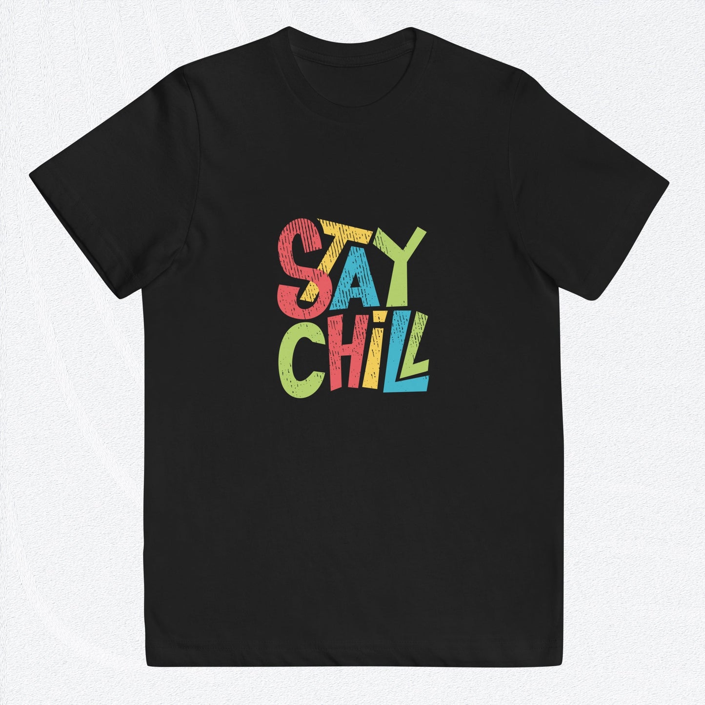 STAY CHILL Youth Jersey T-shirt  Sizes XS-XL The Wishful Fish Kids