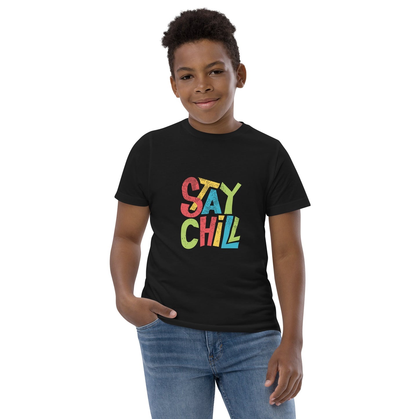 STAY CHILL Youth Jersey T-shirt  Sizes XS-XL - Premium  from The Wishful Fish Kids - Just $28.00! Shop now at The Wishful Fish Kids