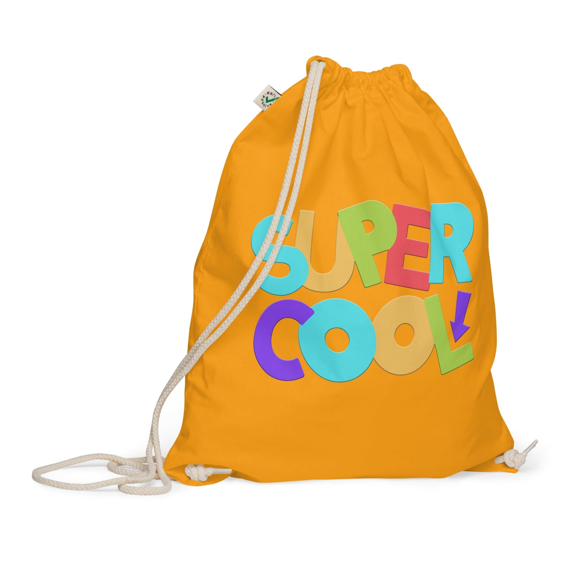 SUPER COOL Organic Cotton Drawstring Bag - Premium Drawstring Bag from The Wishful Fish Kids - Just $28.00! Shop now at The Wishful Fish Kids