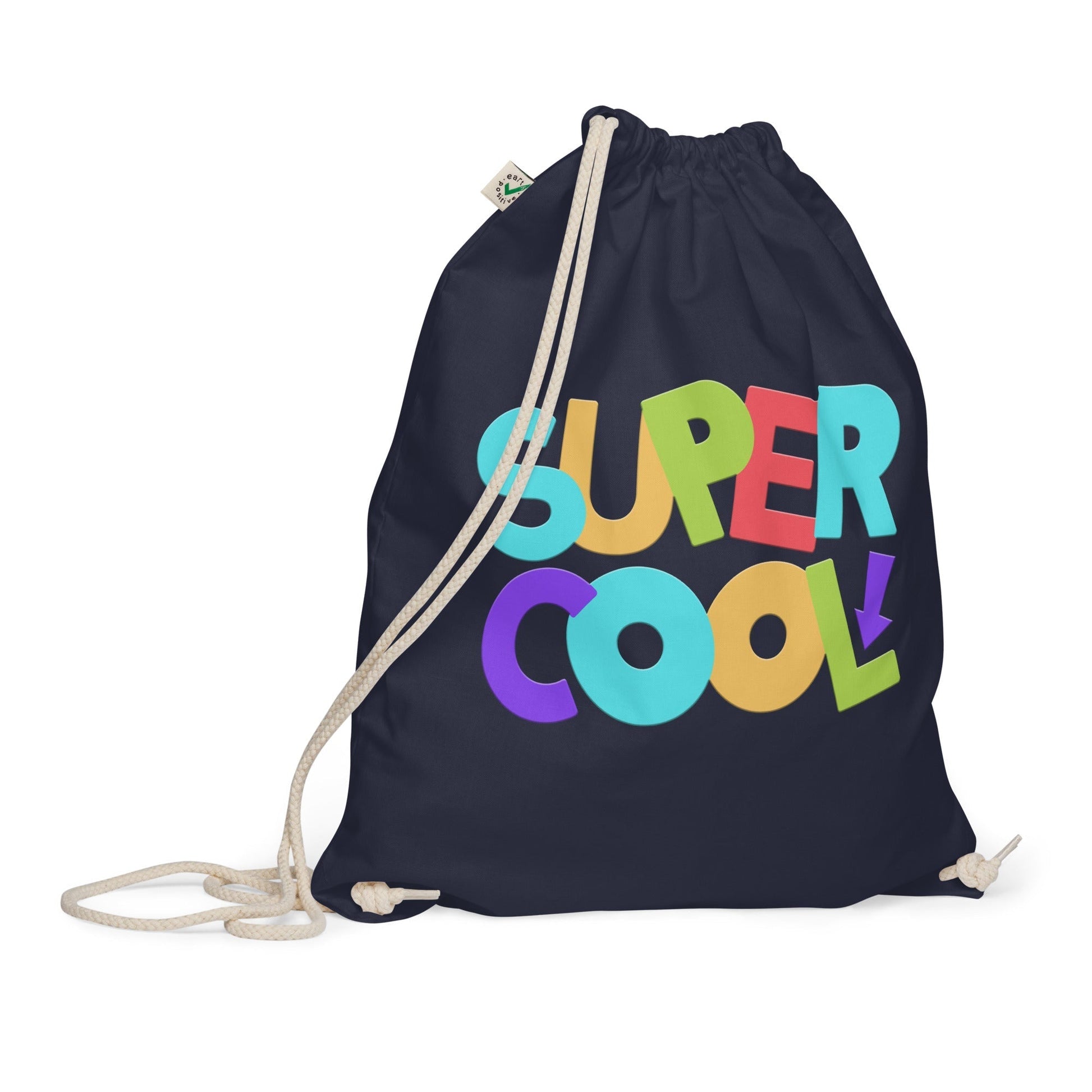 SUPER COOL Organic Cotton Drawstring Bag - Premium Drawstring Bag from The Wishful Fish Kids - Just $28.00! Shop now at The Wishful Fish Kids