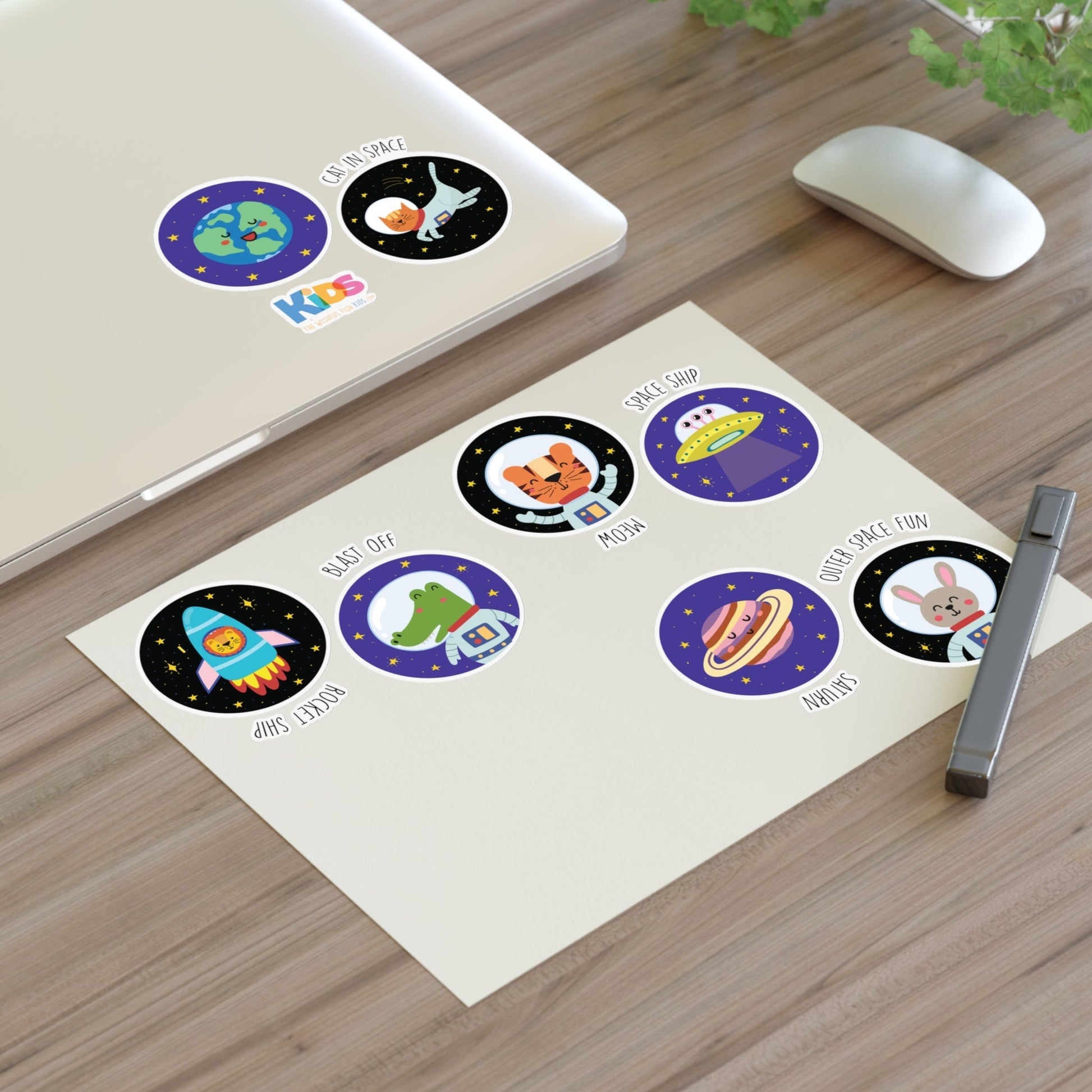 TAKE TRIP TO OUTER SPACE Sticker Sheet The Wishful Fish Kids