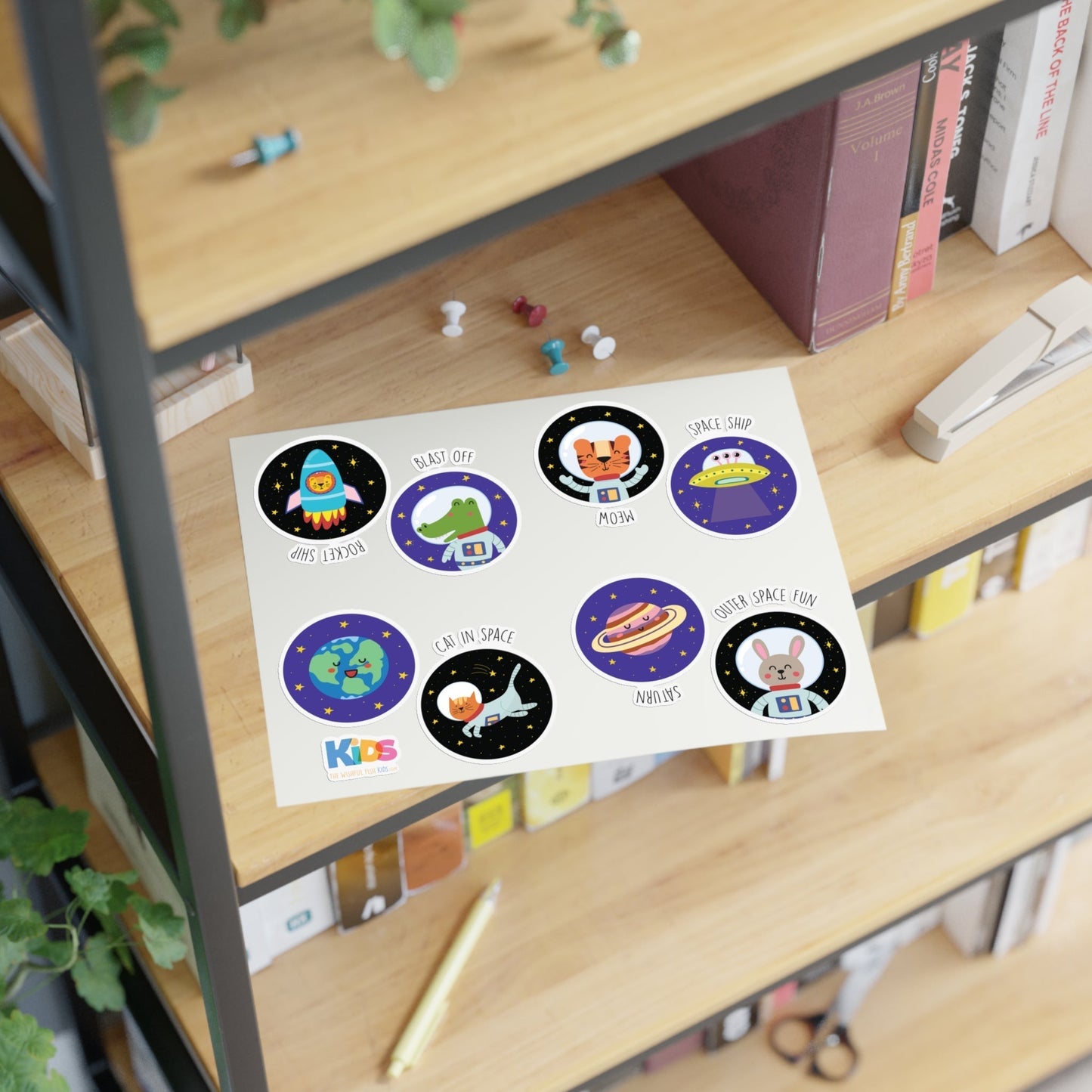 TAKE TRIP TO OUTER SPACE Sticker Sheet - Premium Stickers from The Wishful Fish KIDS - Just $18.00! Shop now at The Wishful Fish Kids