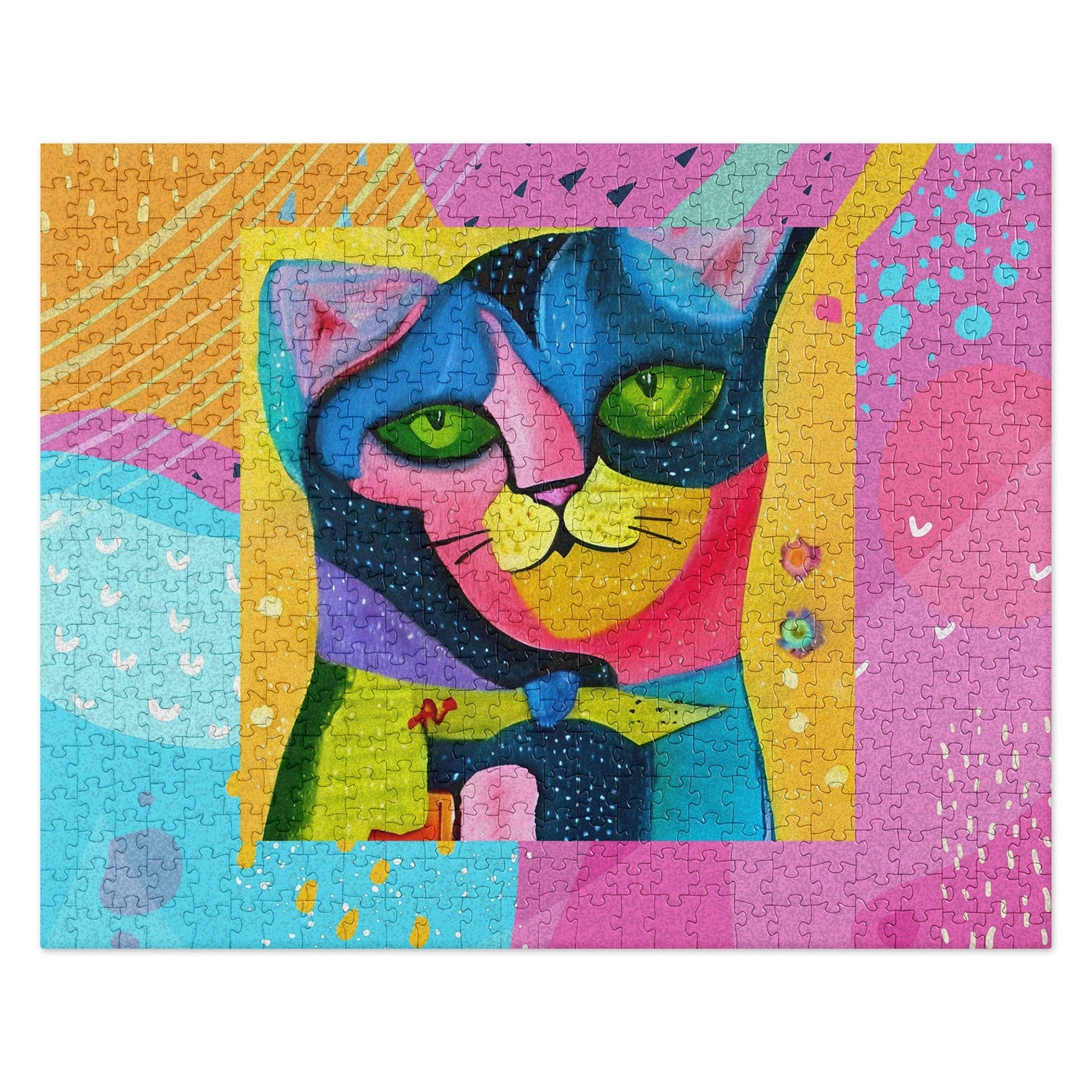 WHIMSICAL CAT Jigsaw Puzzle - 520 Pieces - Premium  from The Wishful Fish Kids - Just $38.00! Shop now at The Wishful Fish Kids