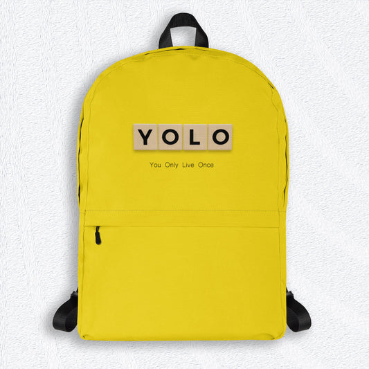 YOLO (You Only Live Once) Backpack - Premium Backpacks from The Wishful Fish Kids - Just $48.00! Shop now at The Wishful Fish Kids