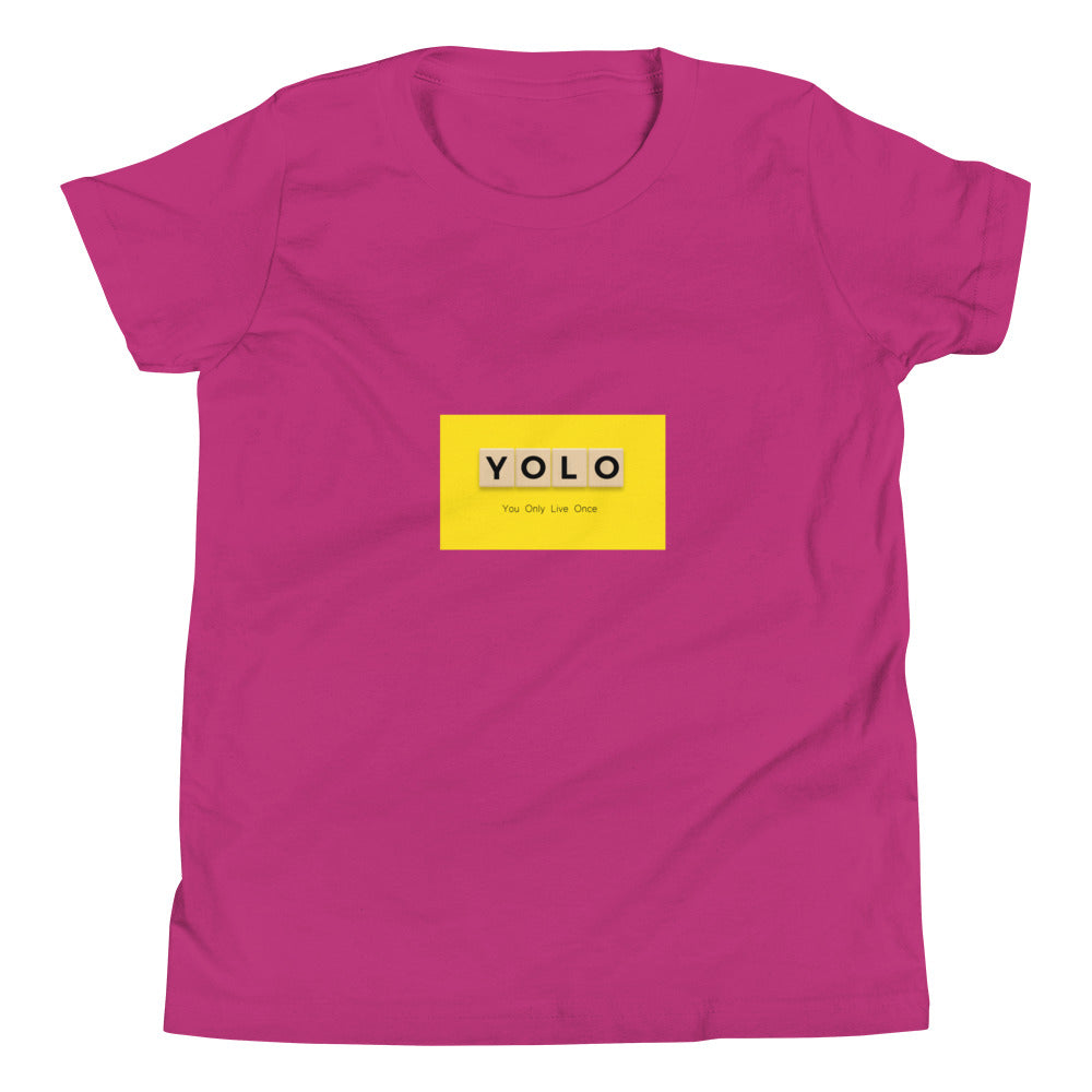 YOLO (You Only Live Once) Youth T-Shirt - Sizes S-XL The Wishful Fish Kids