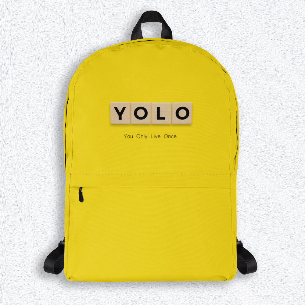 YOLO Backpack - Premium Backpack from The Wishful Fish Kids - Just $48! Shop now at The Wishful Fish Kids